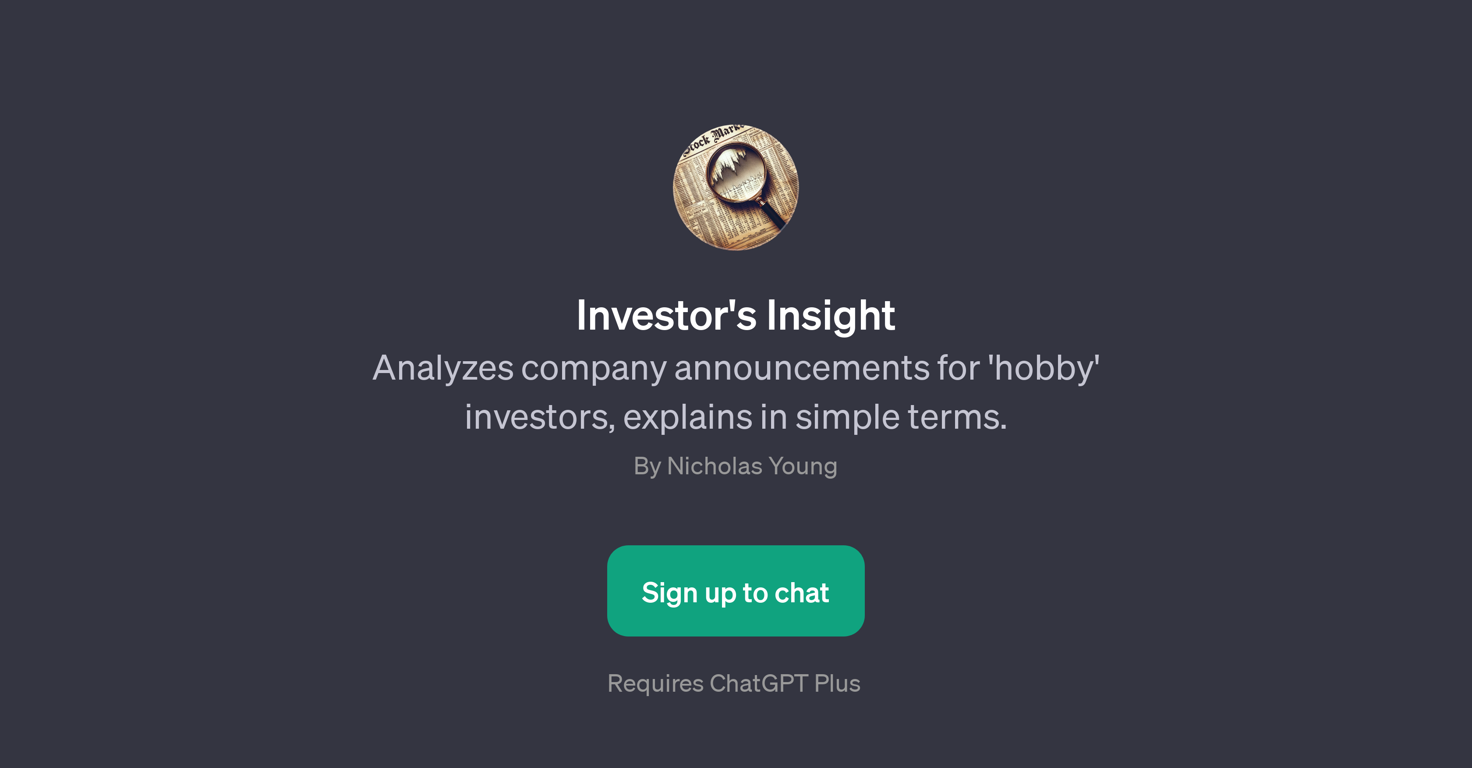 Investor's Insight website
