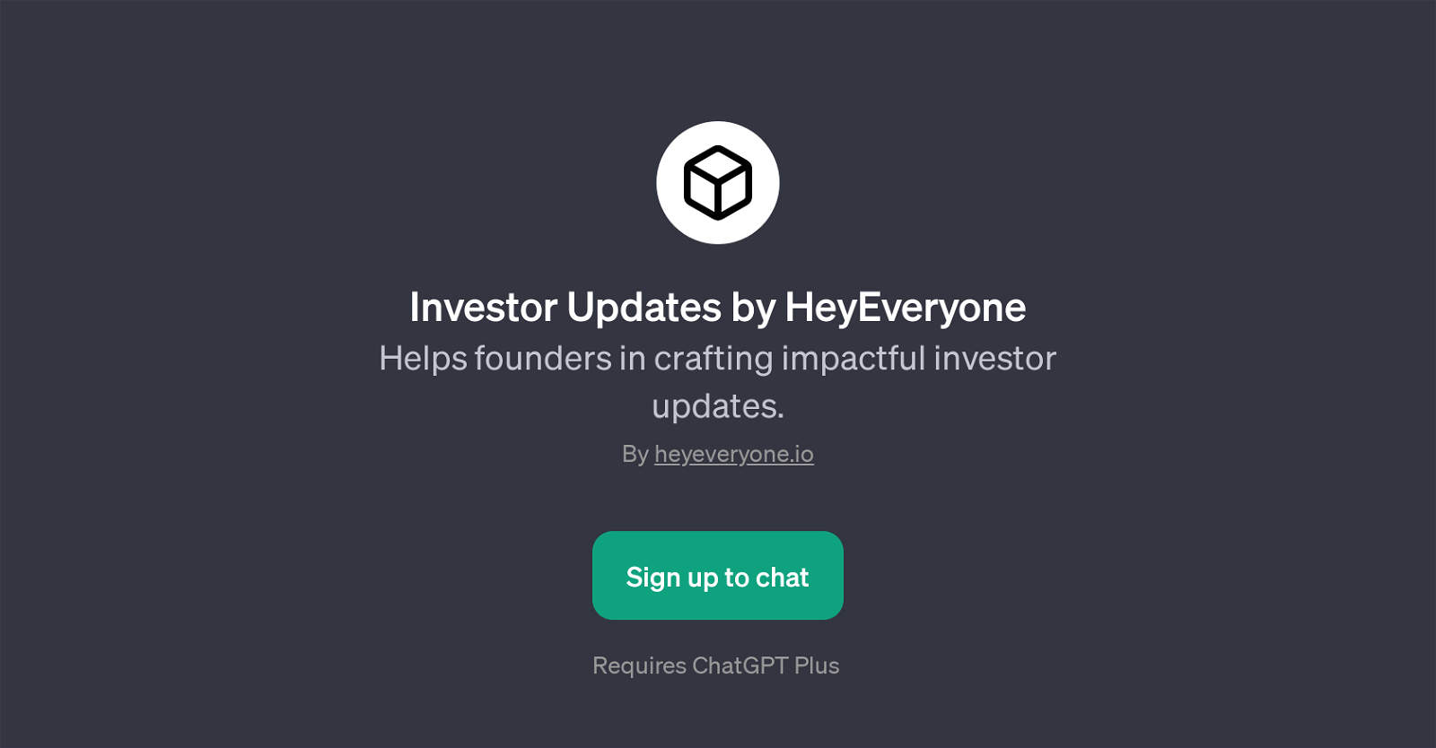 Investor Updates by HeyEveryone website