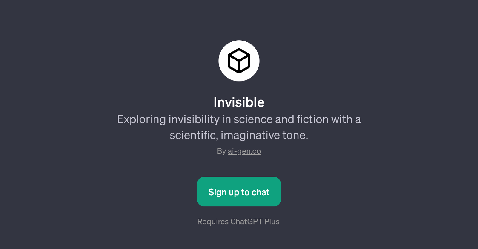 Invisible website