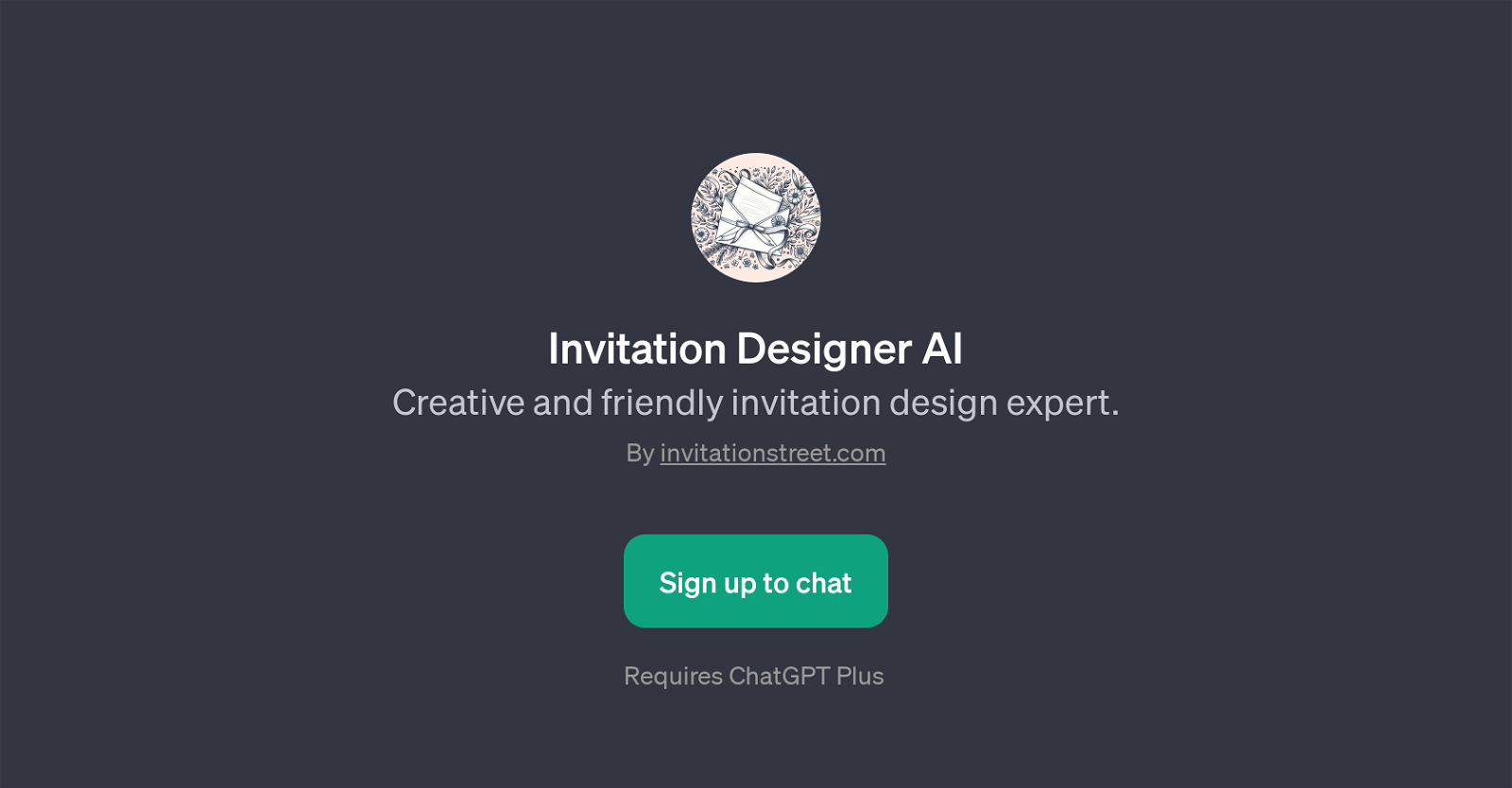 Invitation Designer AI website