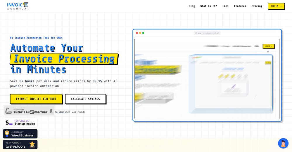 InvoiceAgent website