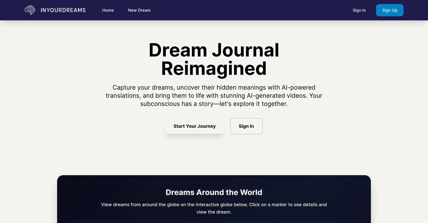 InYourDreams website
