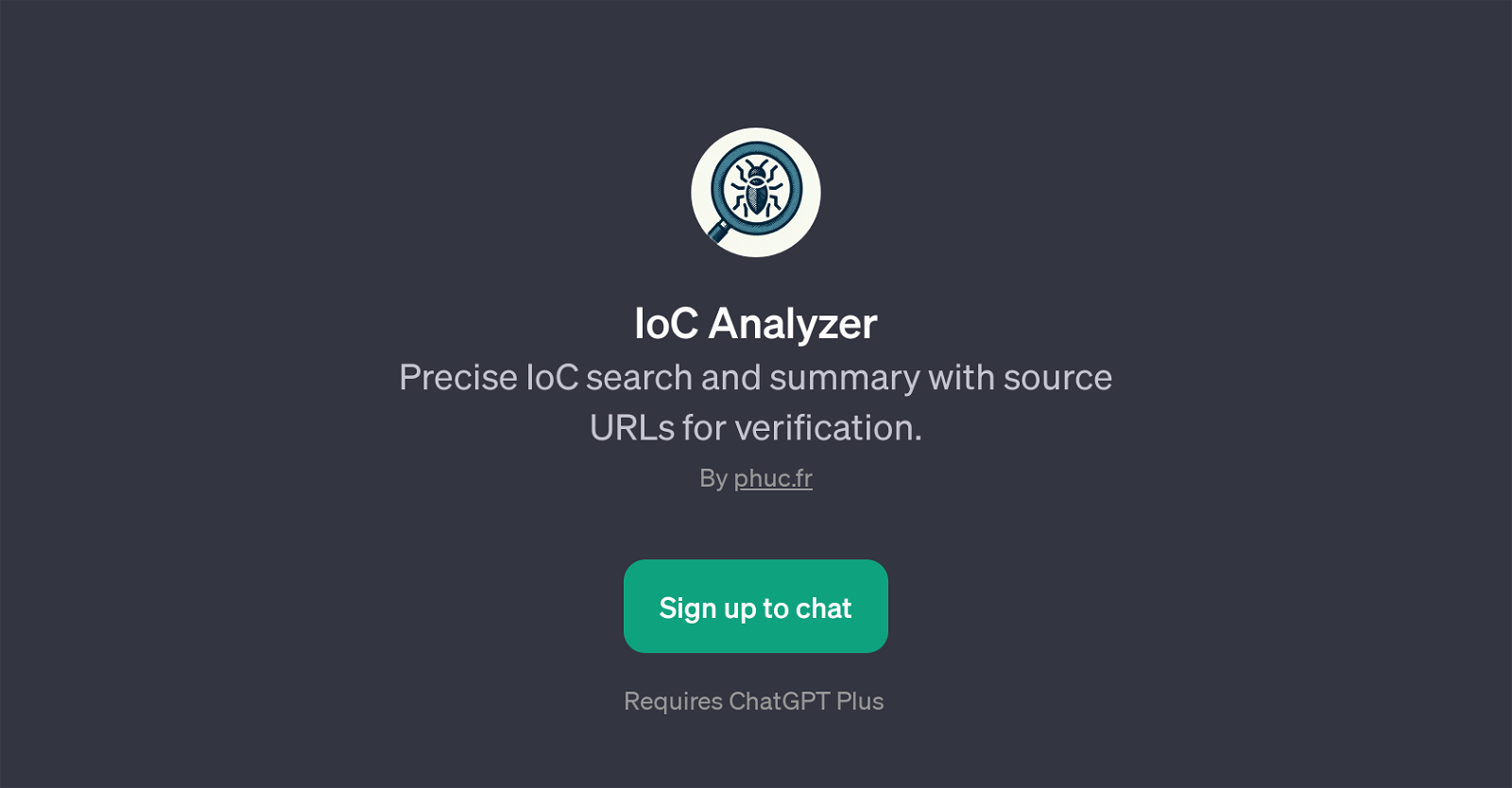 IoC Analyzer website