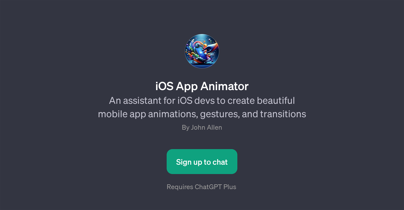 iOS App Animator website