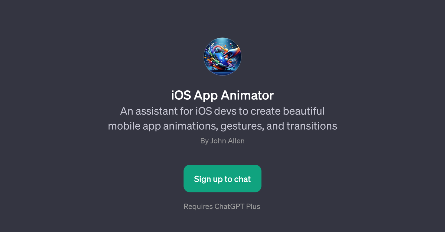 iOS App Animator website