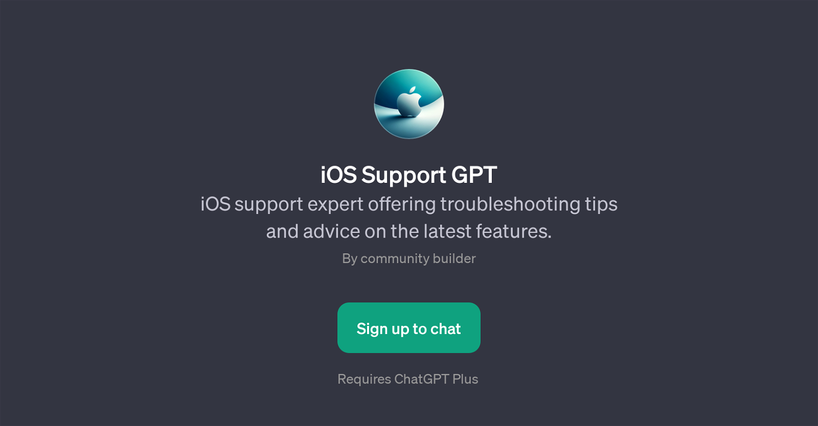iOS Support GPT website