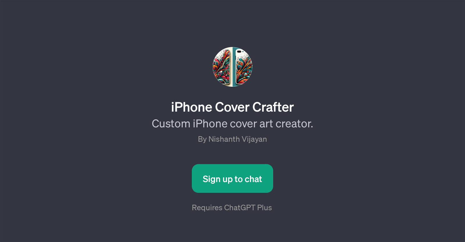 iPhone Cover Crafter website