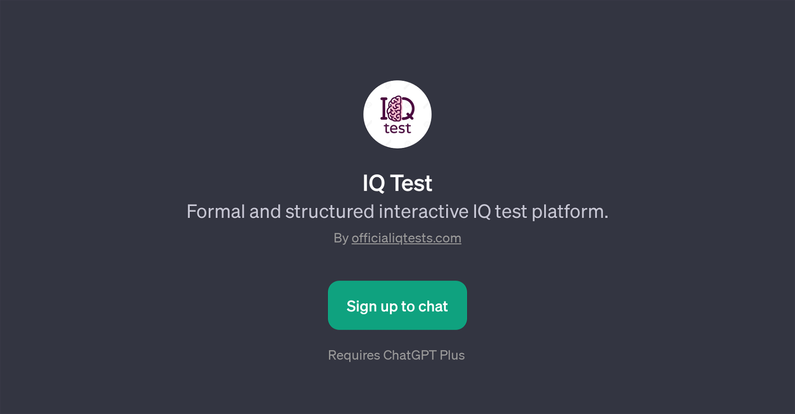 IQ Test website