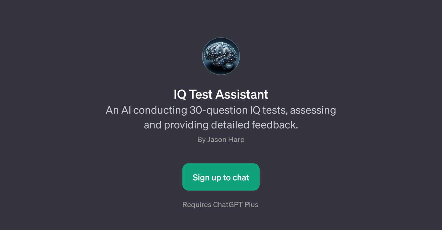 IQ Test Assistant website
