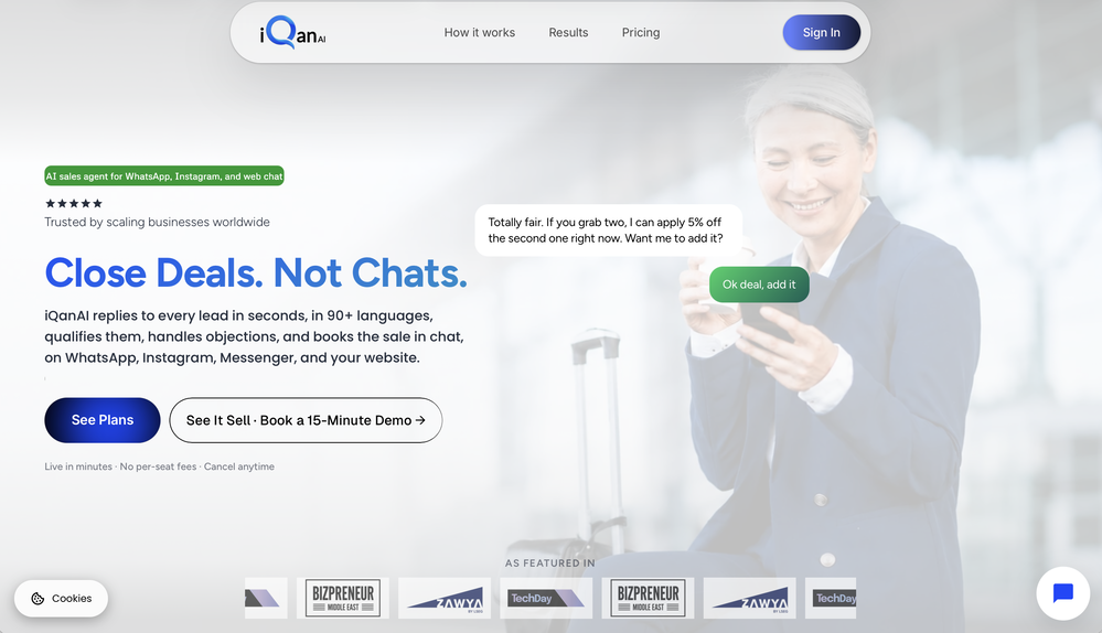 iQanAI website
