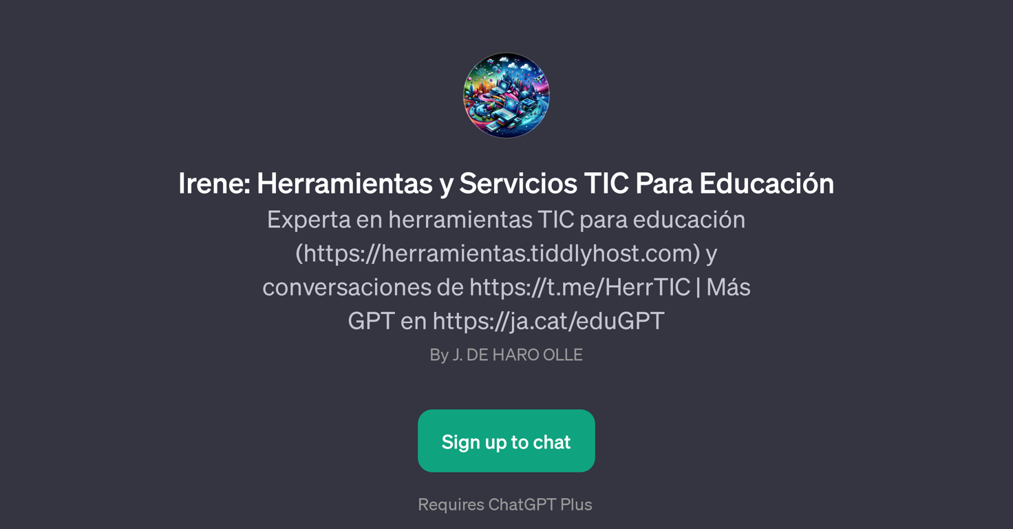 Irene: Herramientas y Servicios TIC Para Educacin website