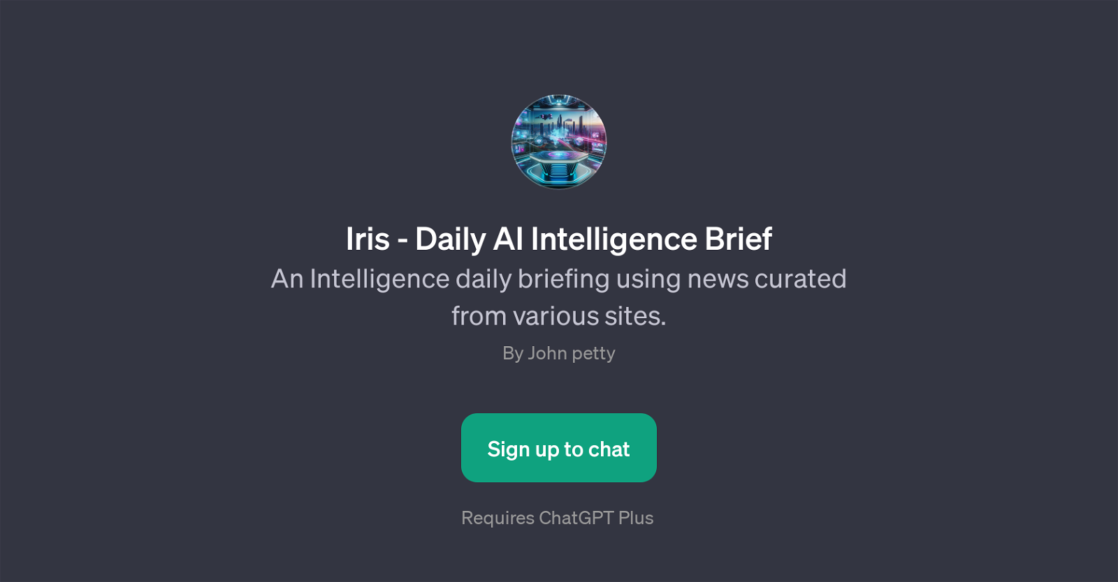 Iris - Daily AI Intelligence Brief website