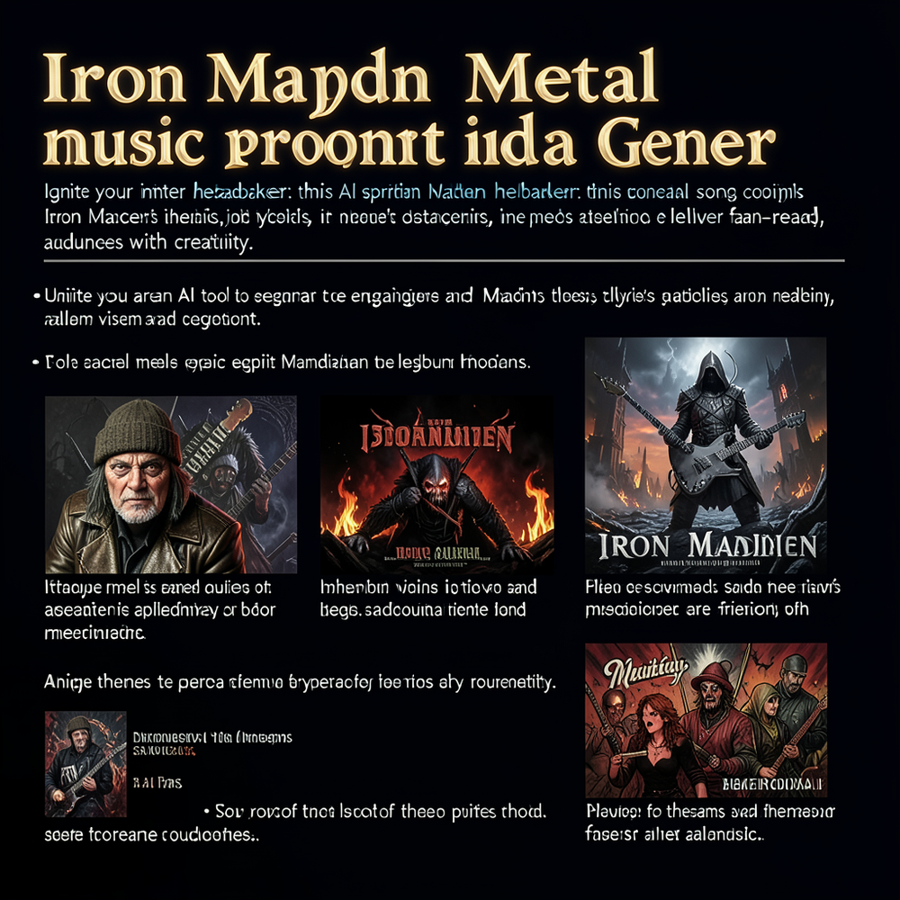 iron maiden metal music prompt idea gener website
