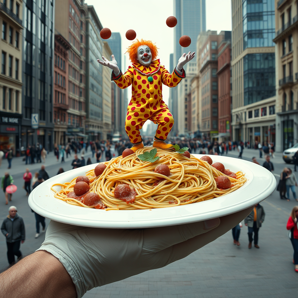 is balancing on a gigantic plate of spaghetti website