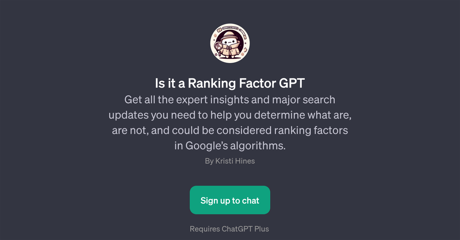 Is it a Ranking Factor GPT website