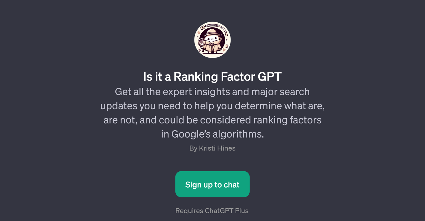 Is it a Ranking Factor GPT website
