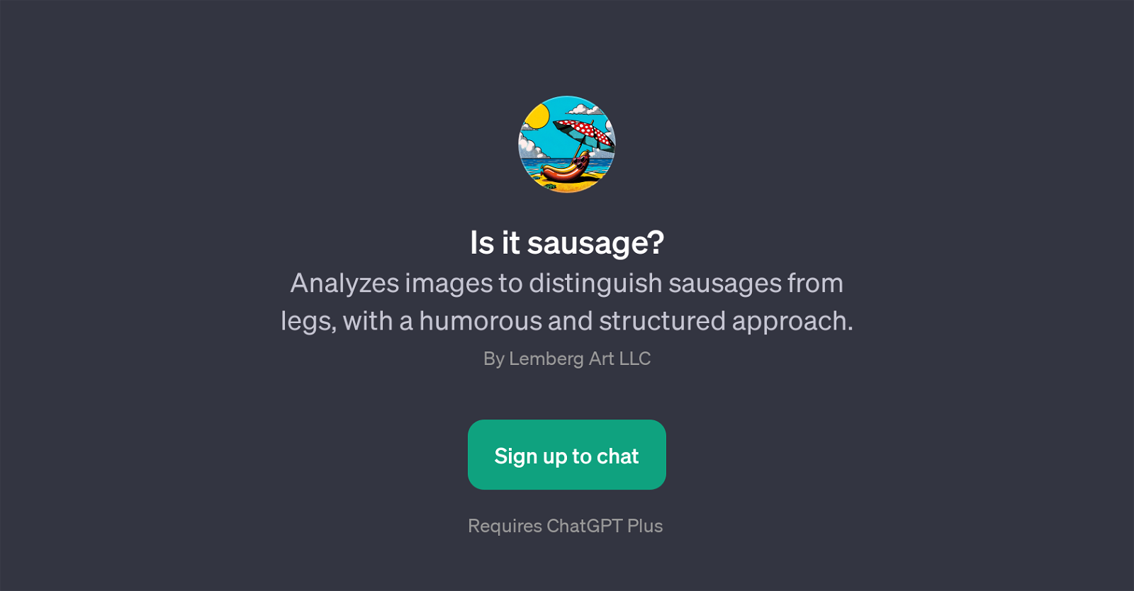 Is it sausage? website