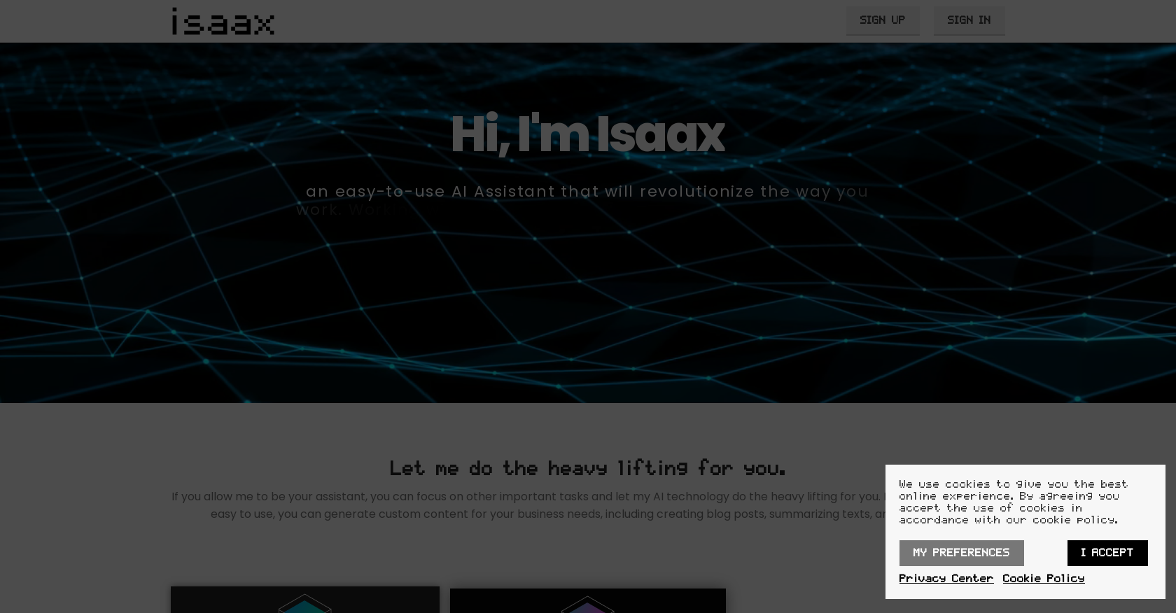 Isaax website