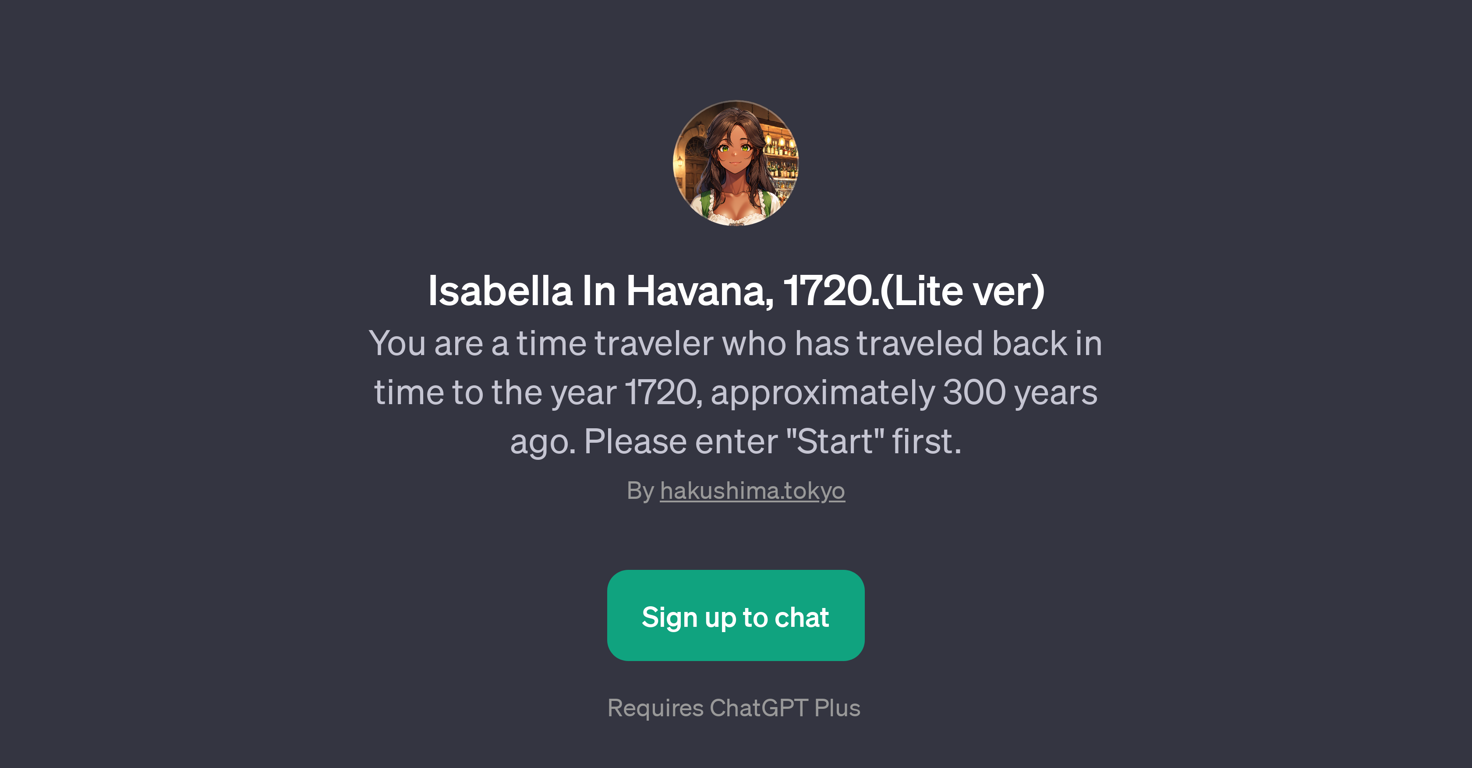 Isabella In Havana, 1720.(Lite ver) website