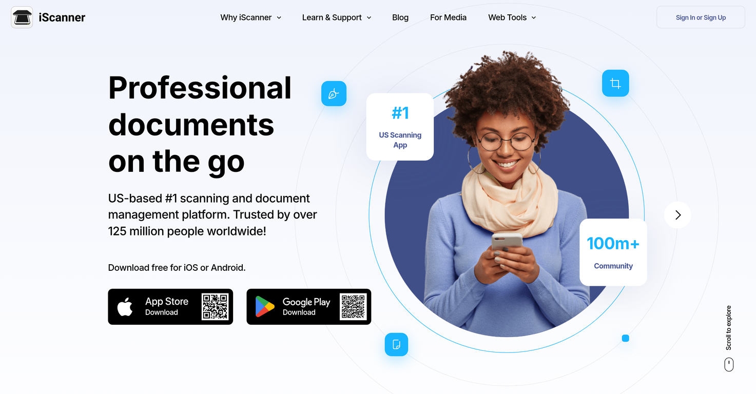 iScanner website