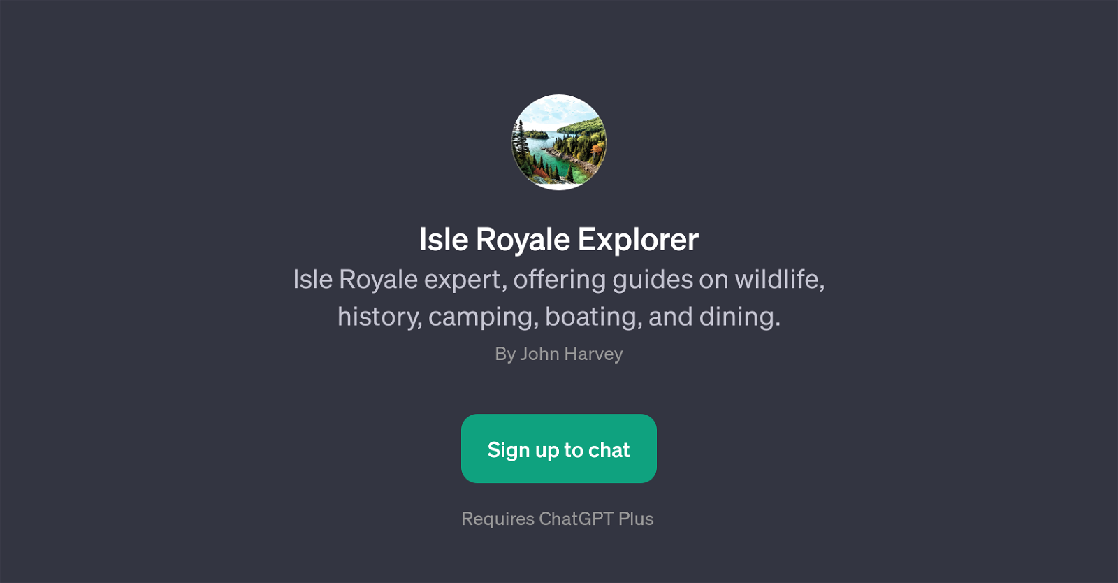 Isle Royale Explorer website