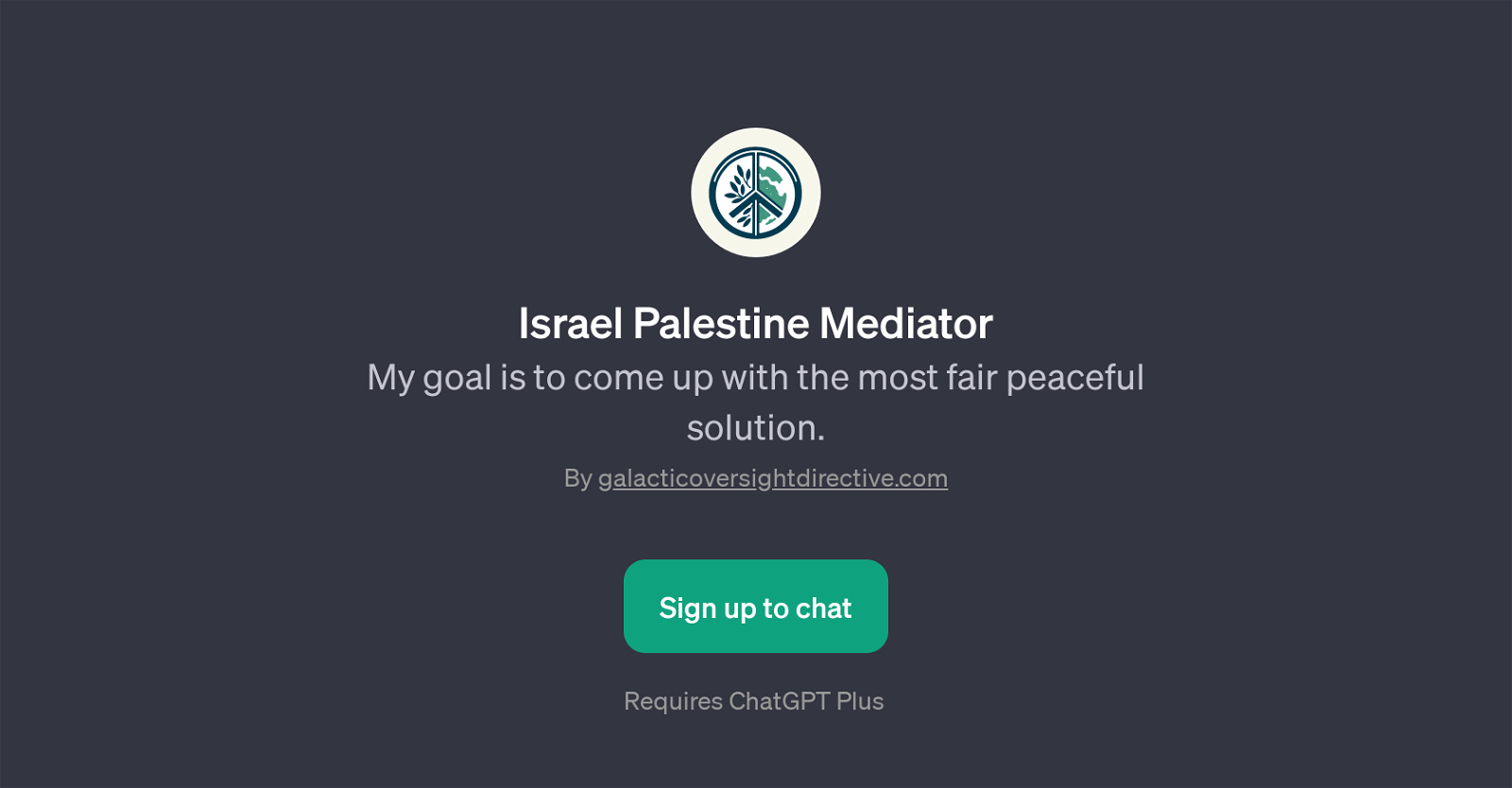 Israel Palestine Mediator website