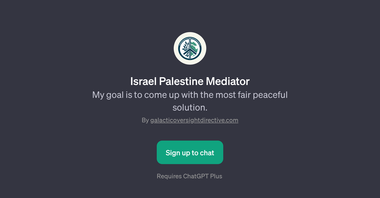 Israel Palestine Mediator website