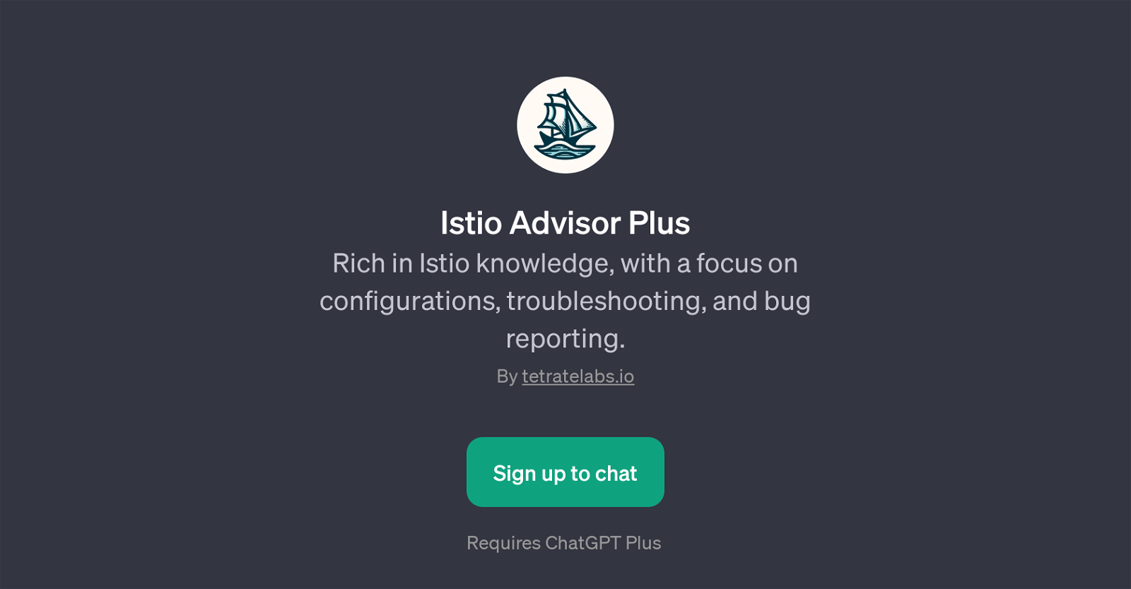Istio Advisor Plus website