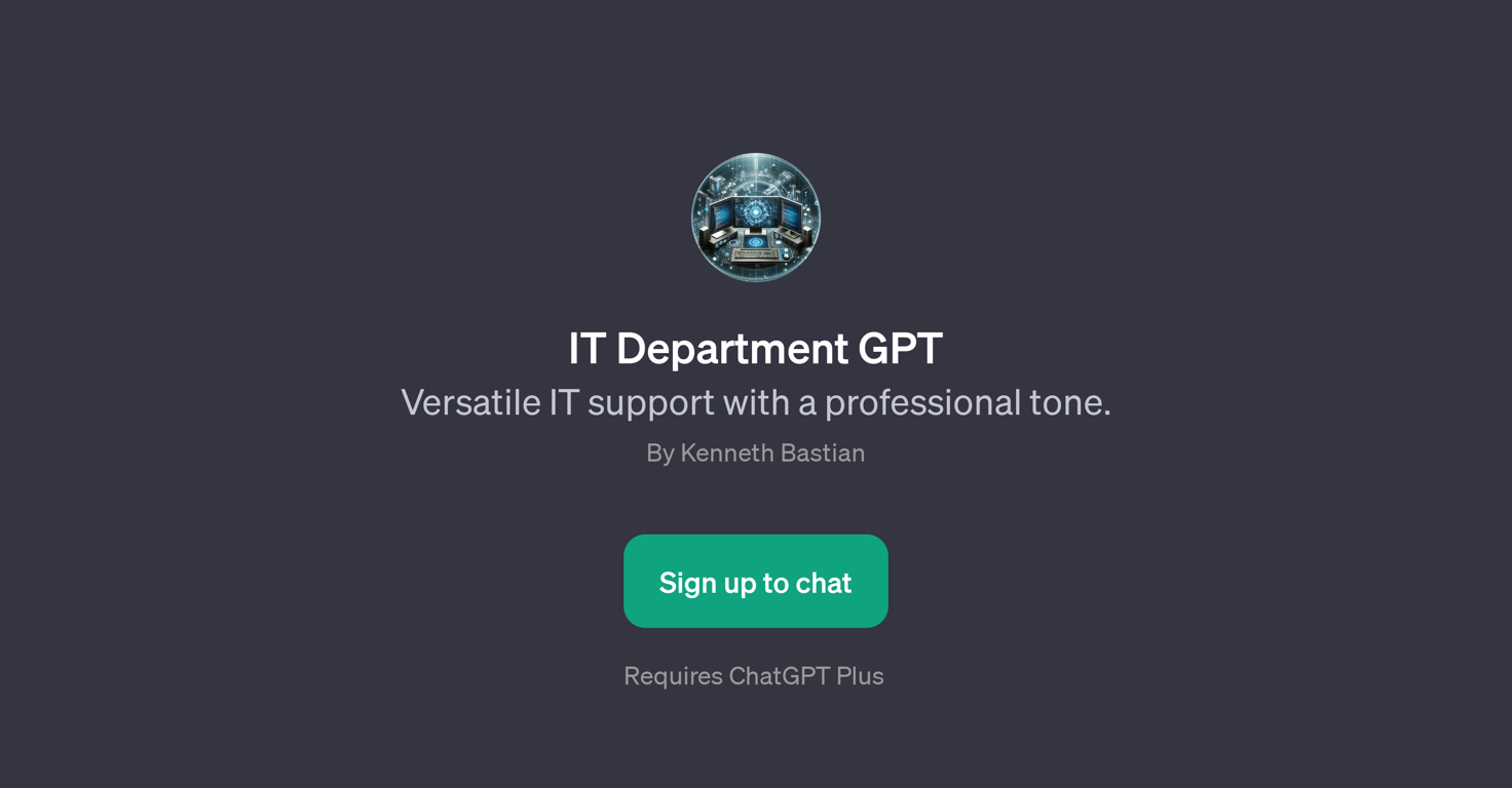 IT Department GPT website