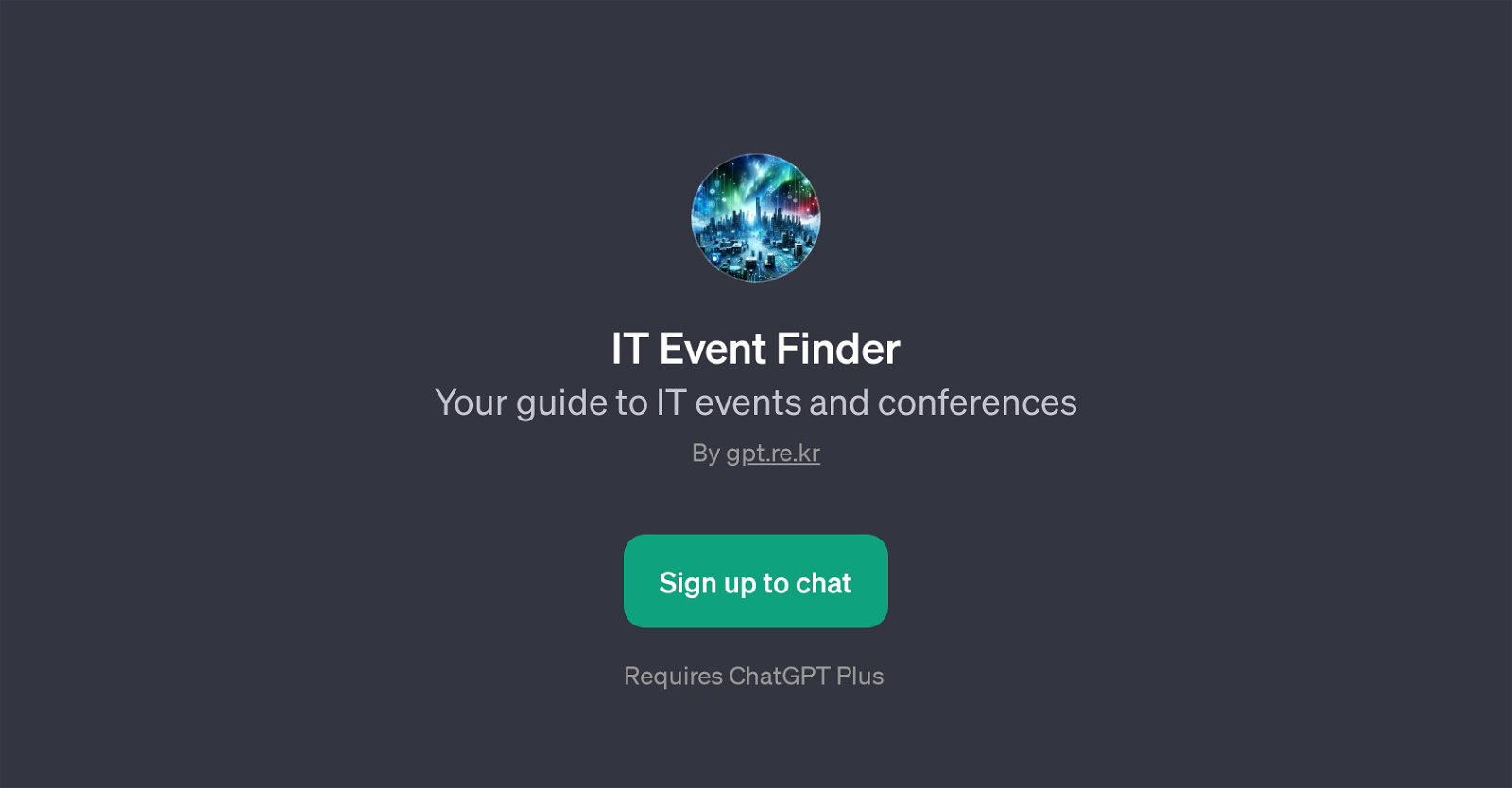 IT Event Finder website