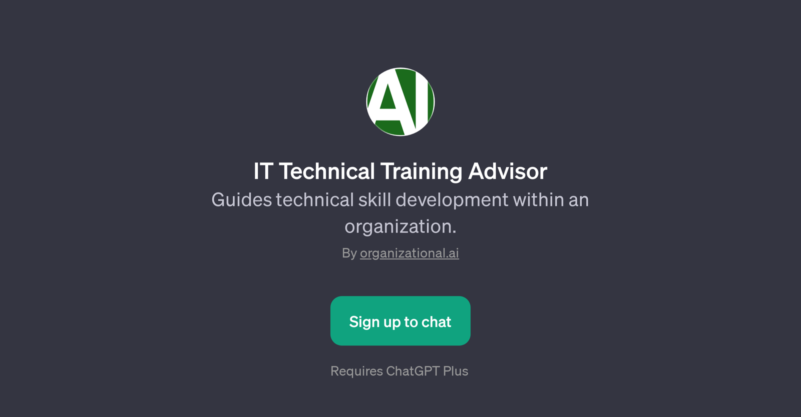 IT Technical Training Advisor website