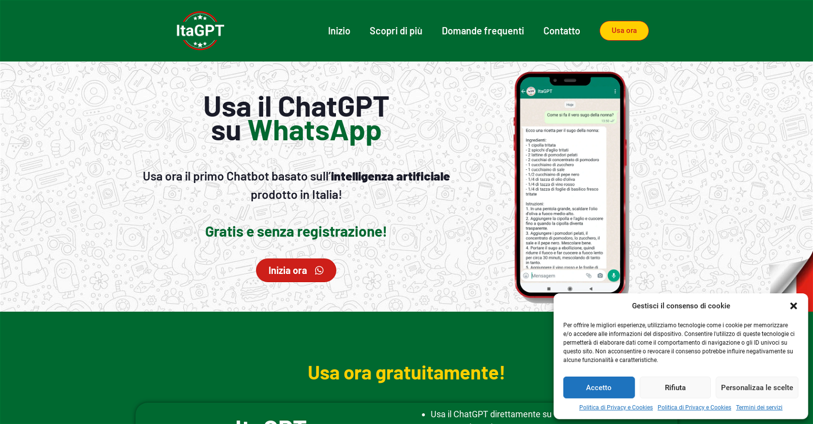 ItaGPT website