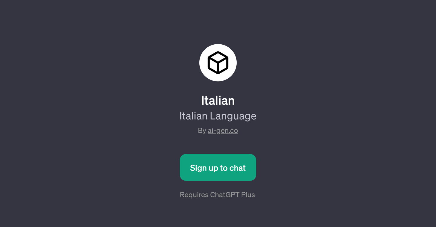 Italian LanguageChatGPT website