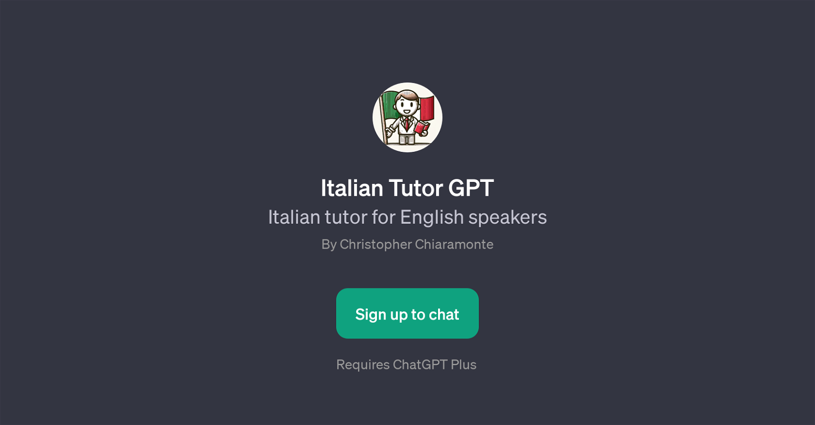 Italian Tutor GPT website