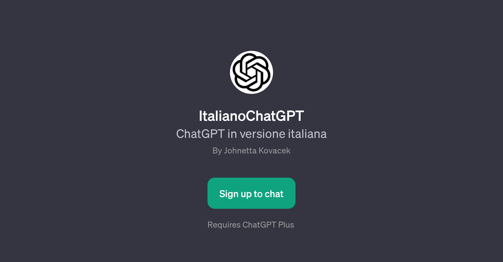 ItalianoChatGPT website