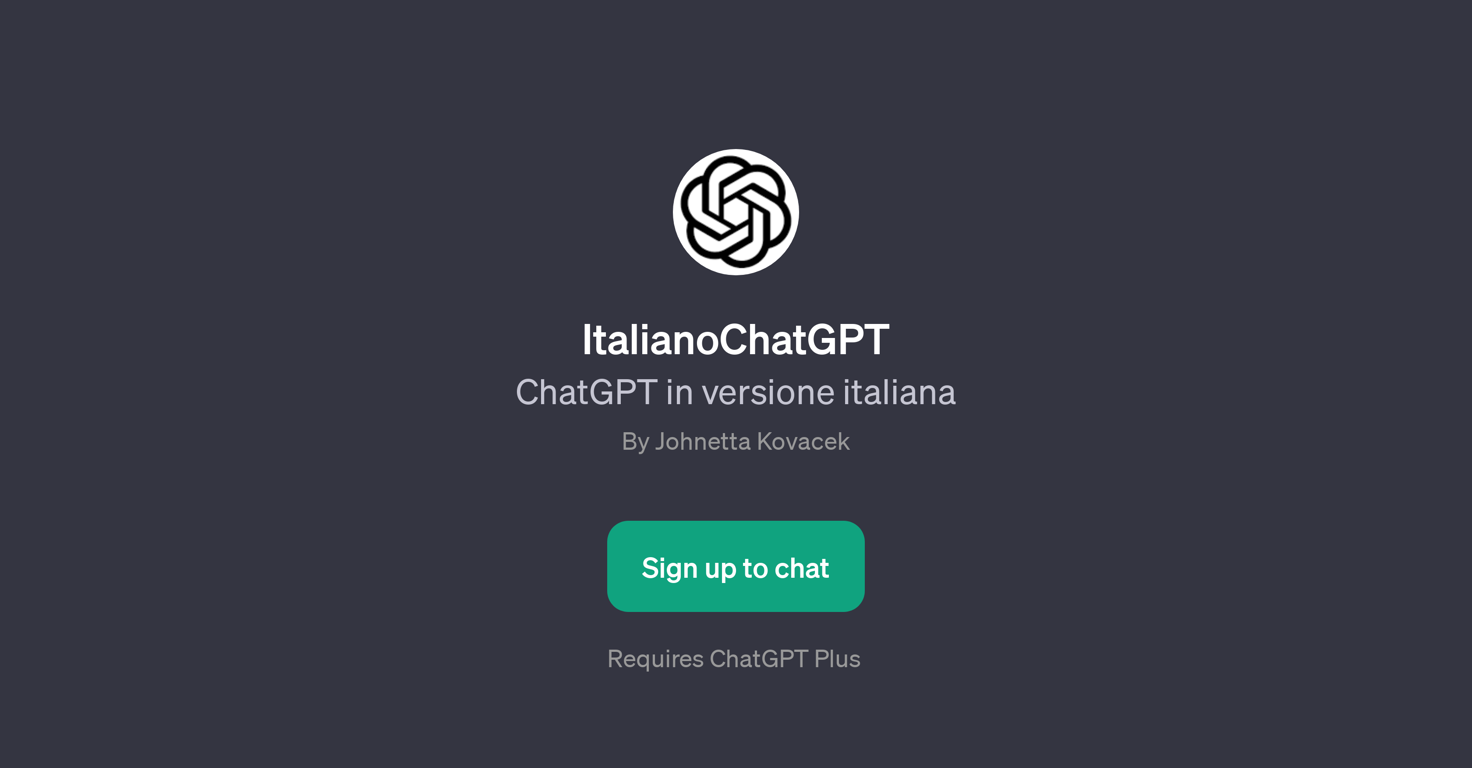 ItalianoChatGPT website