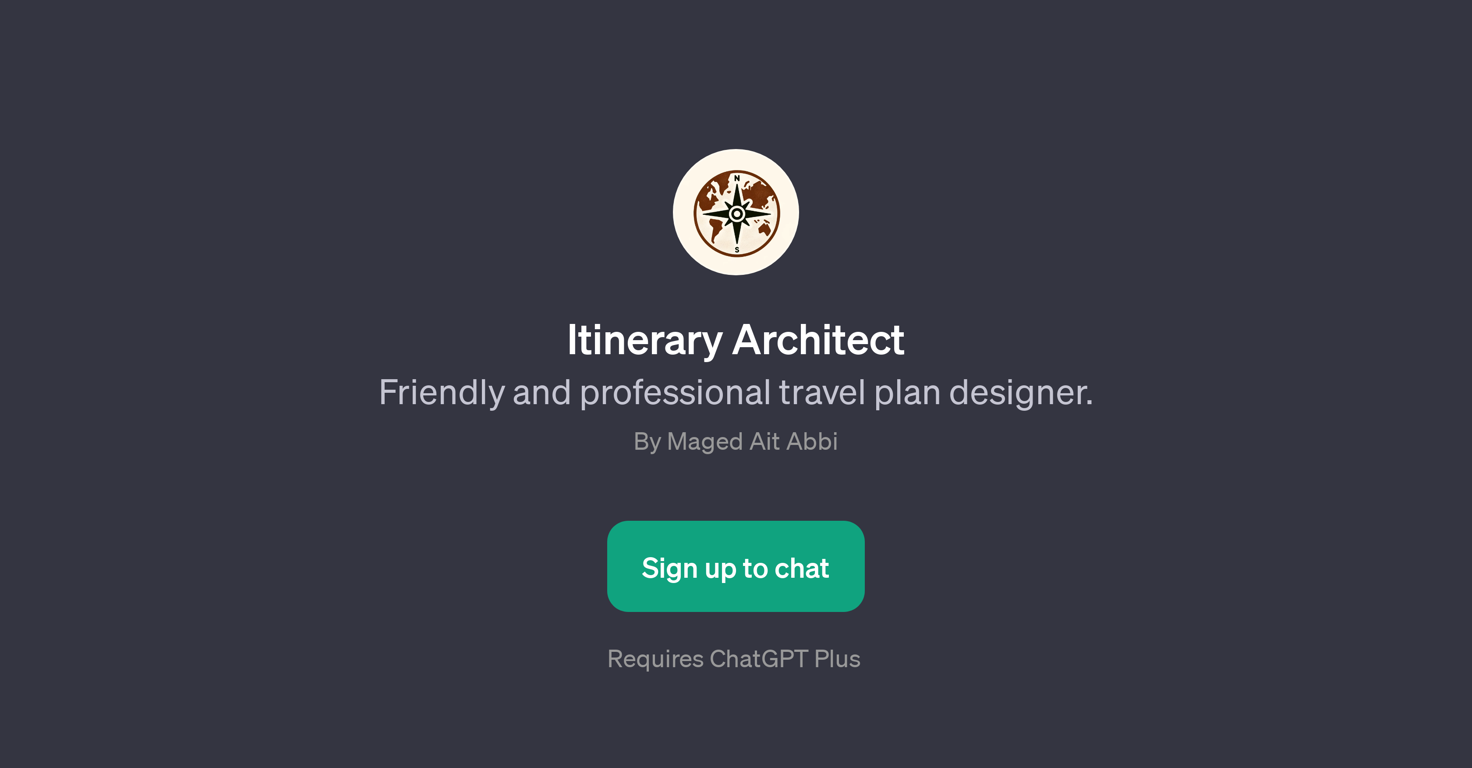 Itinerary Architect website