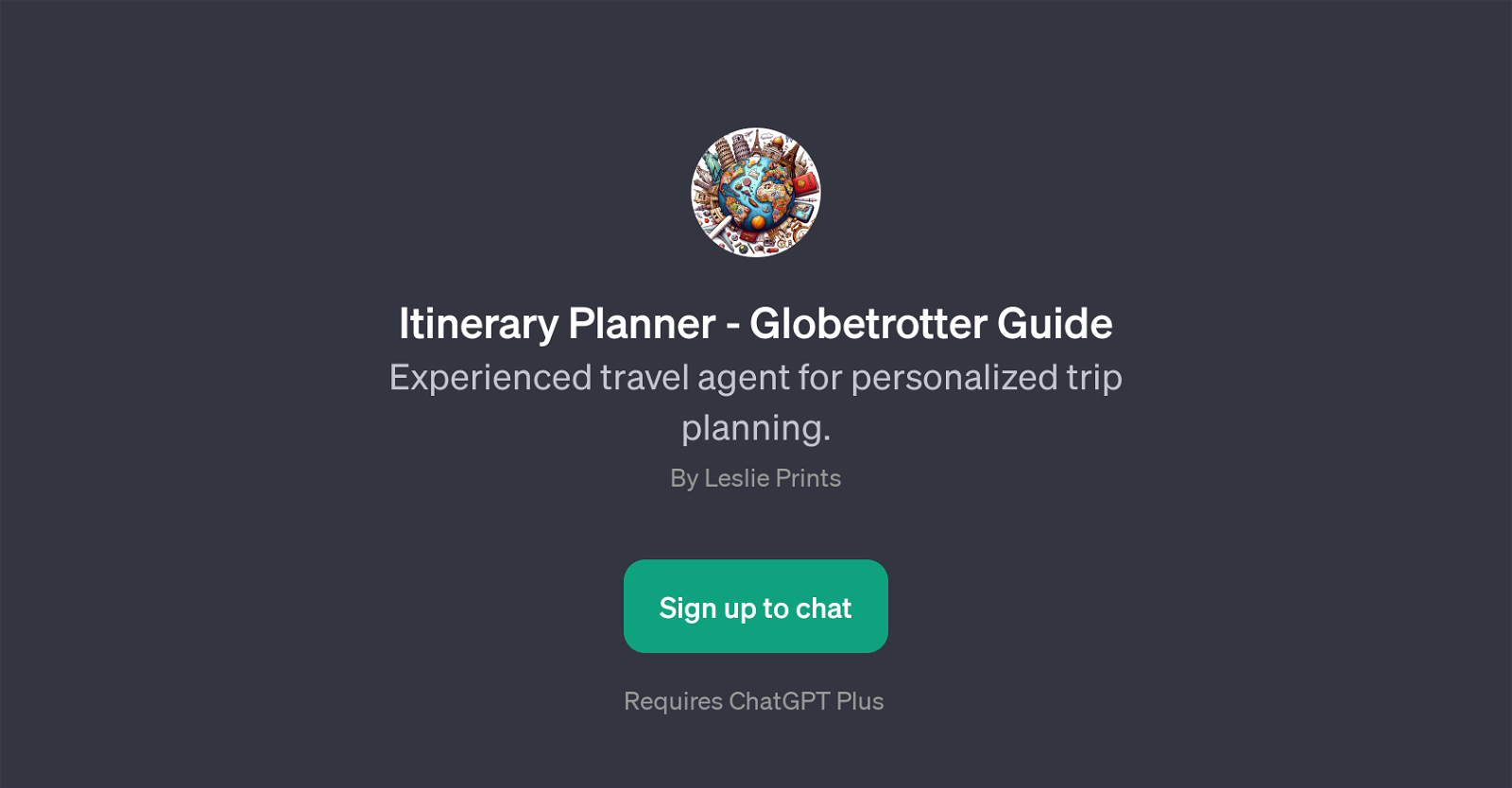 Itinerary Planner - Globetrotter Guide website