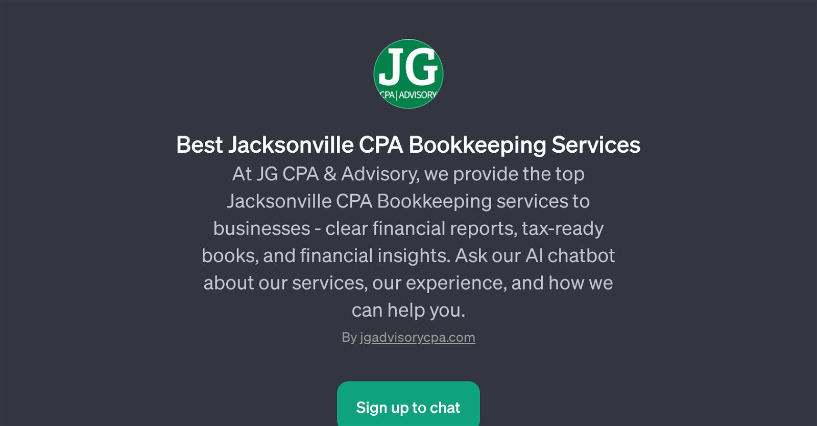Jacksonville CPA Bookkeeping Services GPT website