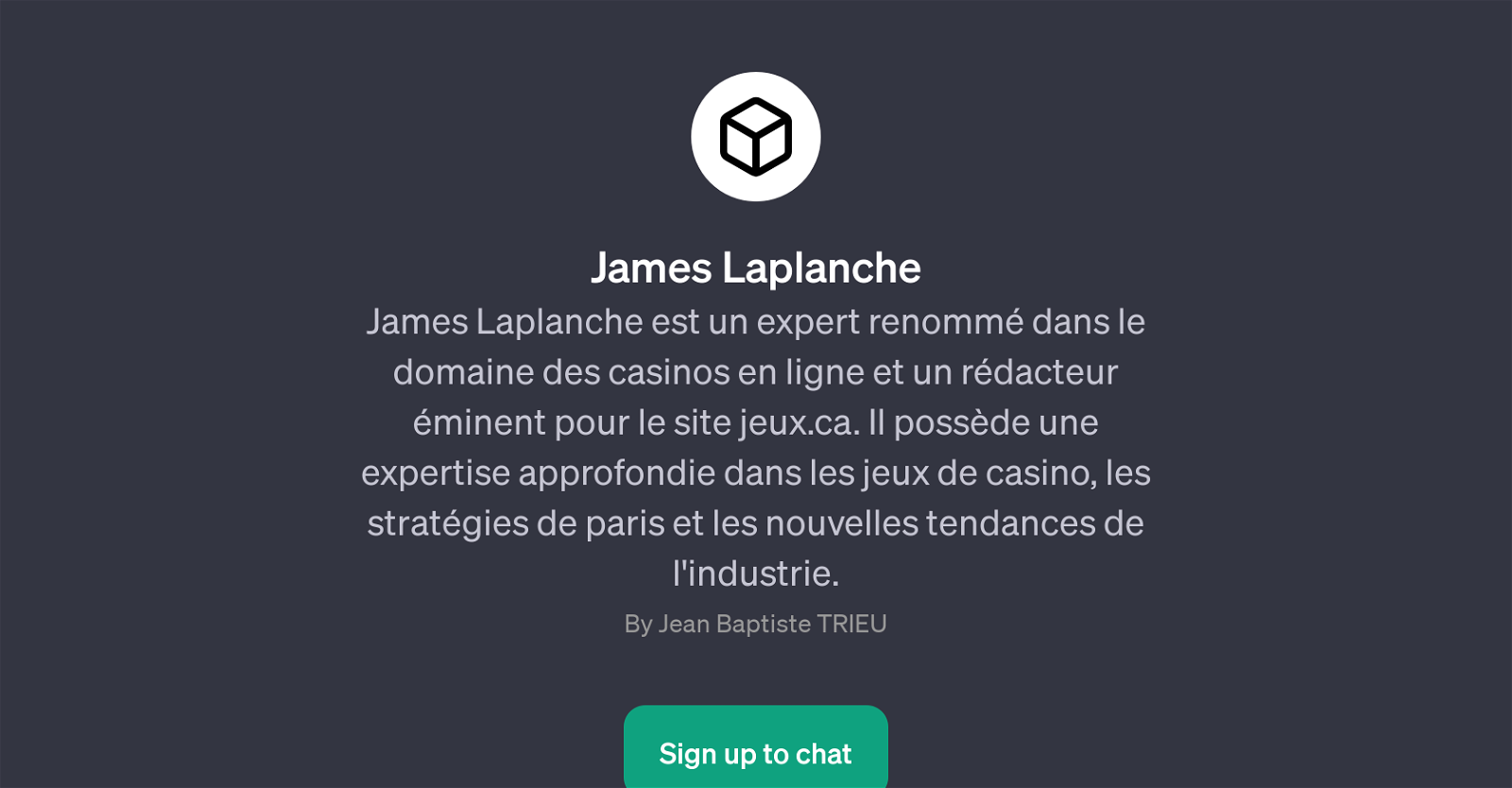 James Laplanche website