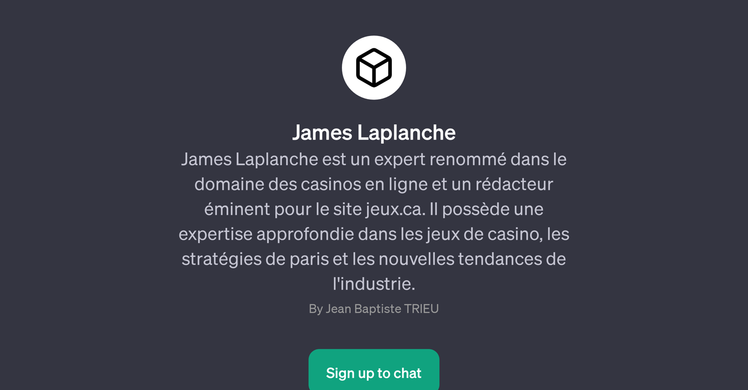 James Laplanche website