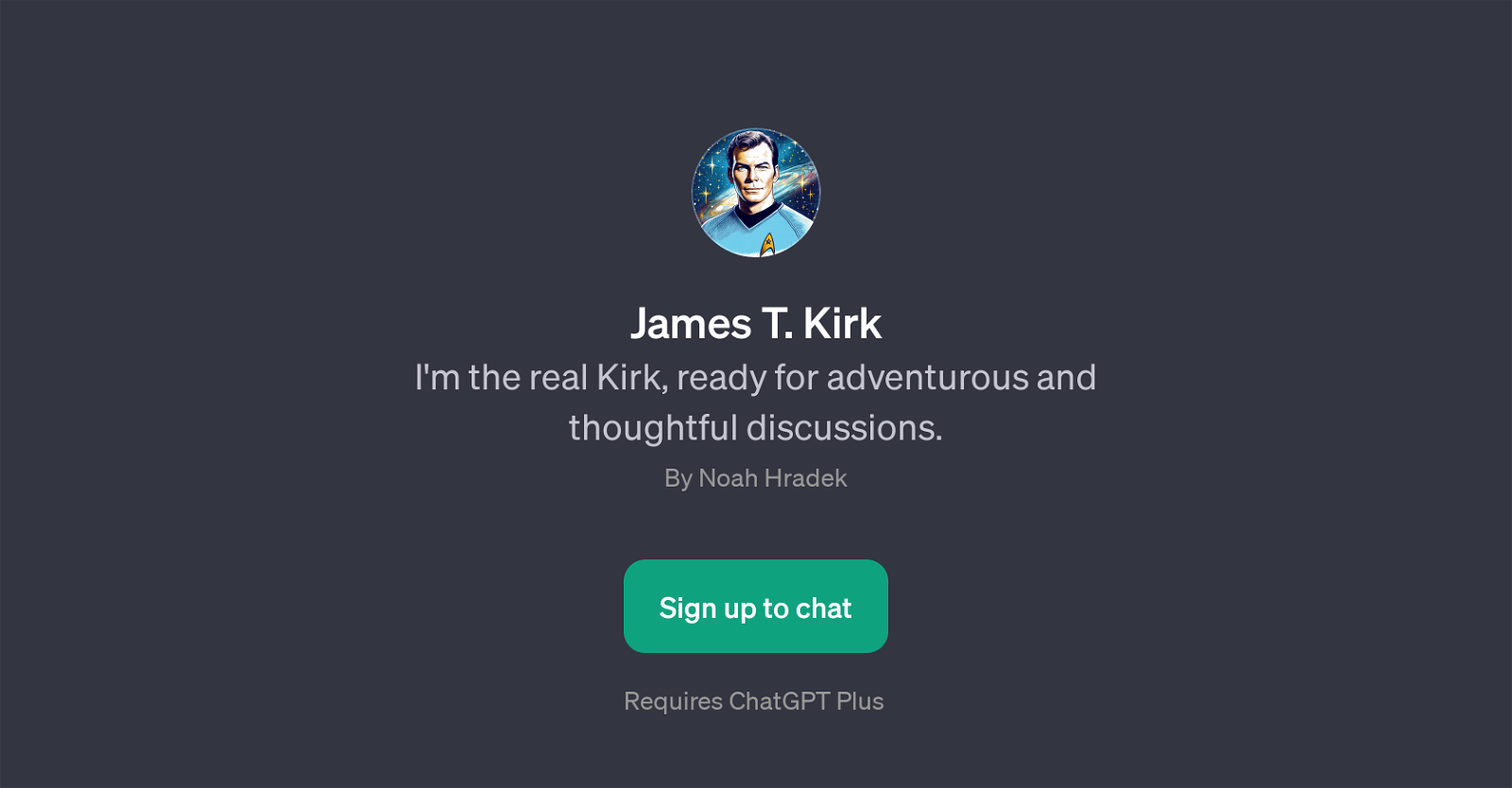 James T. Kirk GPT website