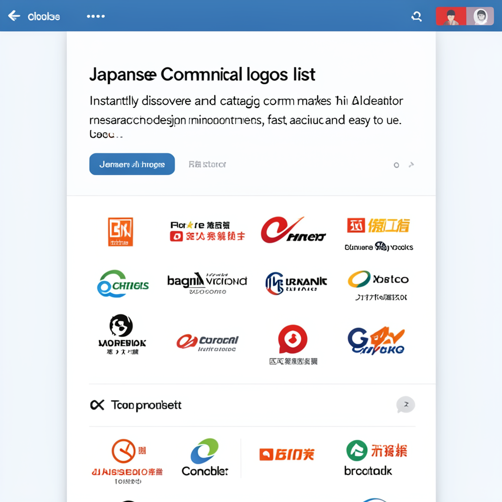 Japanese commercial logos list website