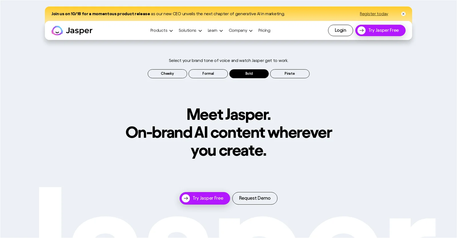 Jasper.ai website