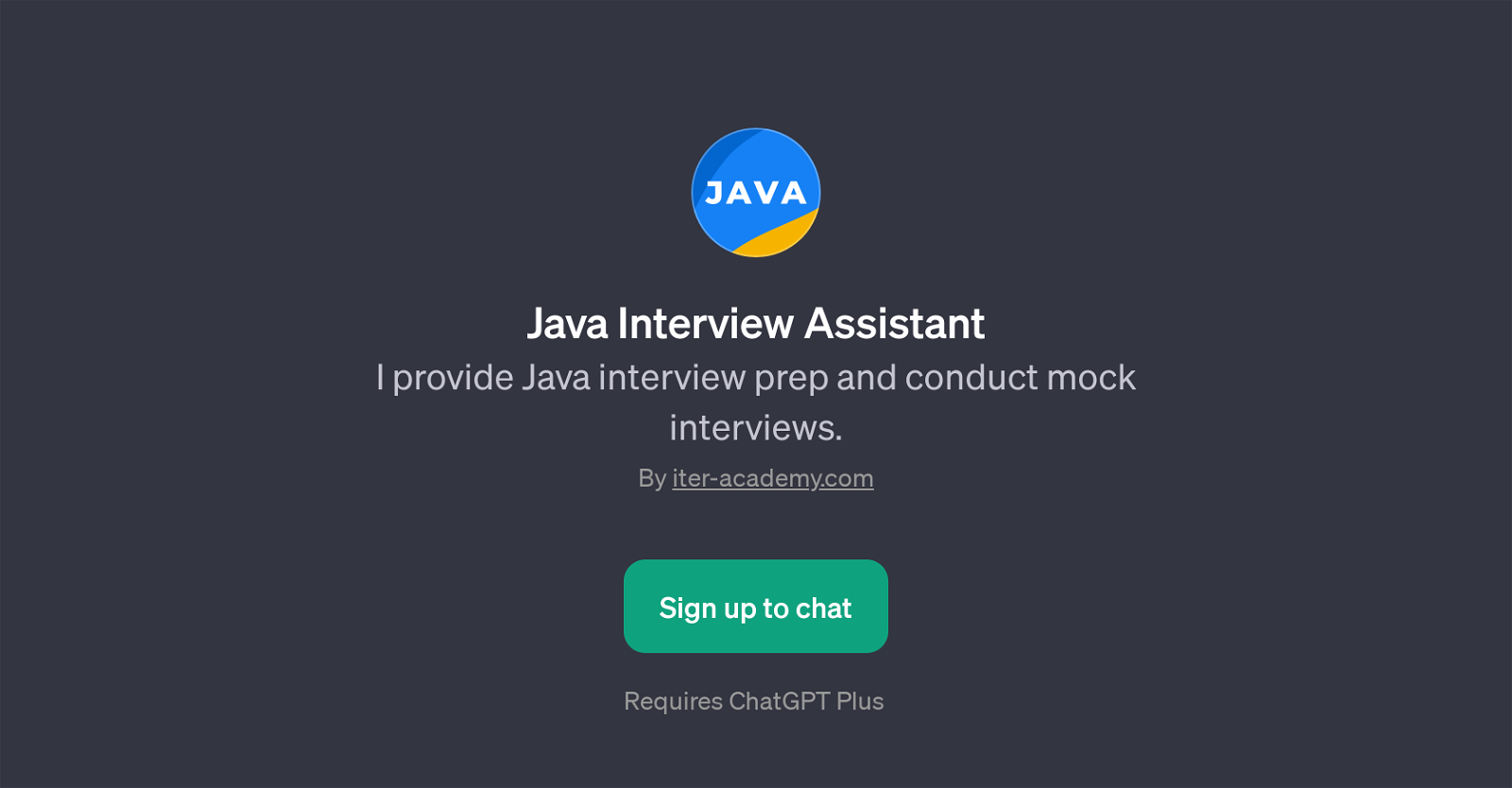 Java Interview Assistant website