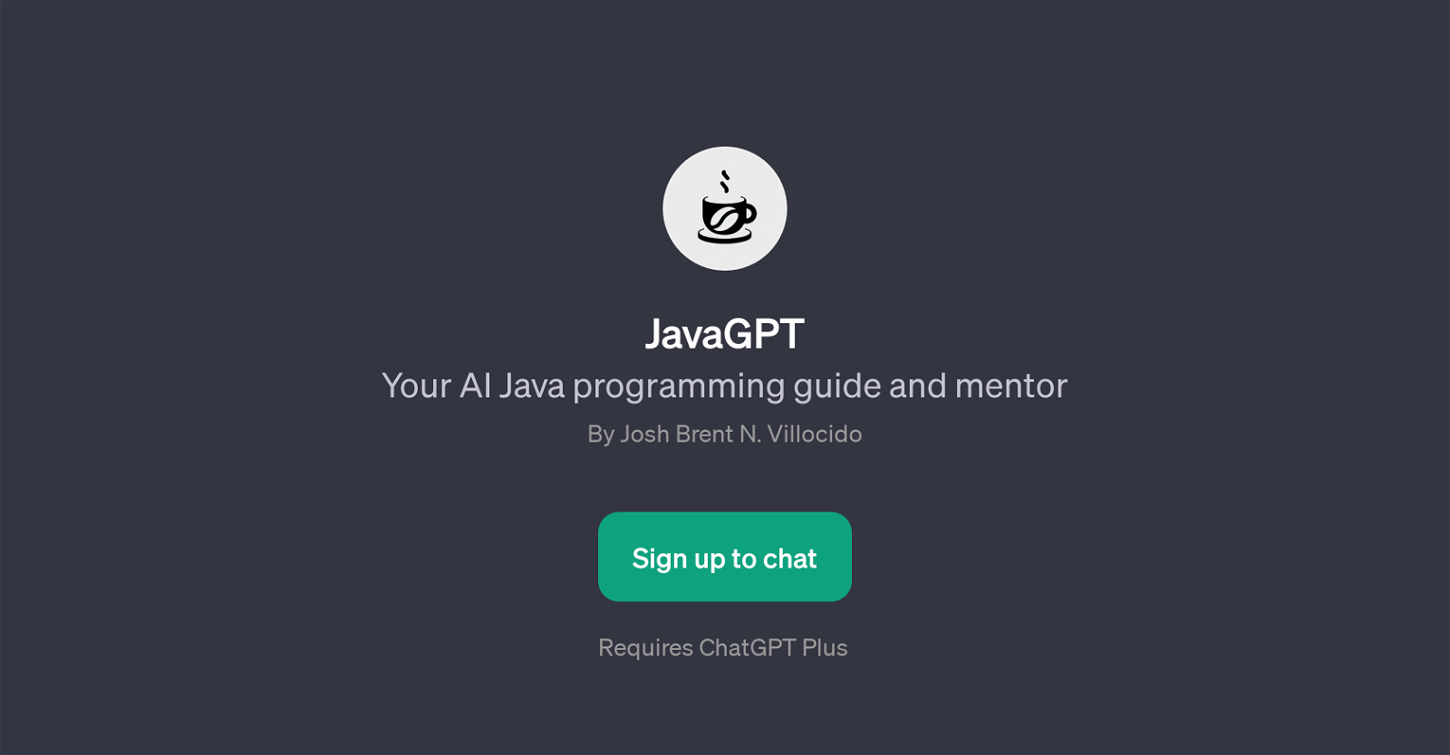 JavaGPT website