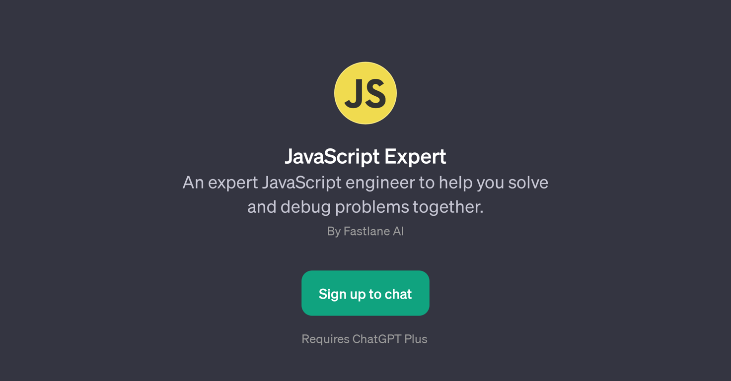 JavaScript Expert GPT website