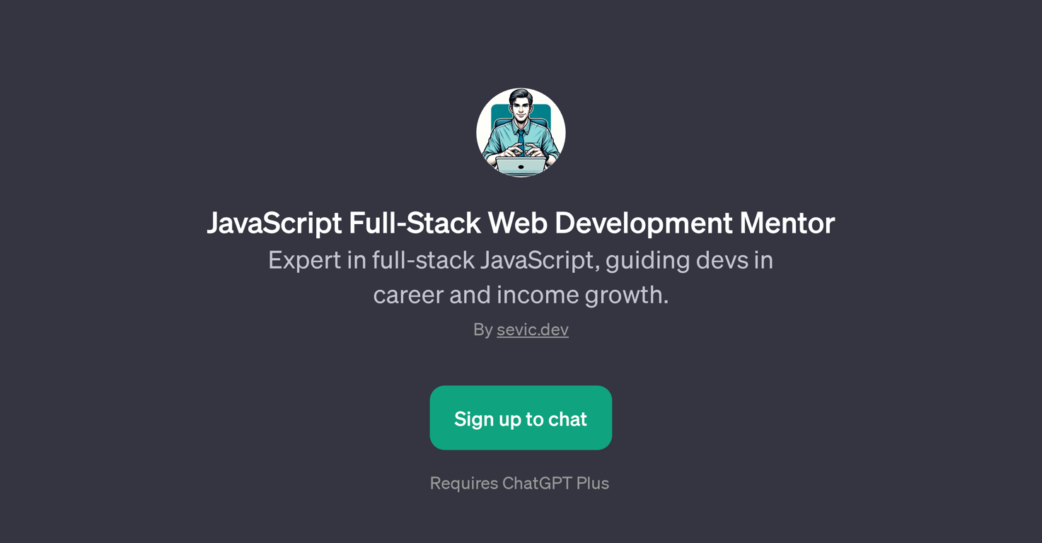 JavaScript Full-Stack Web Development Mentor website