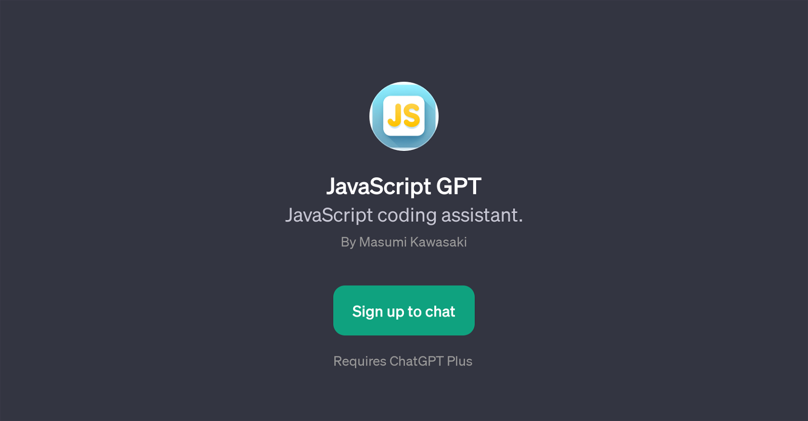 JavaScript GPT website