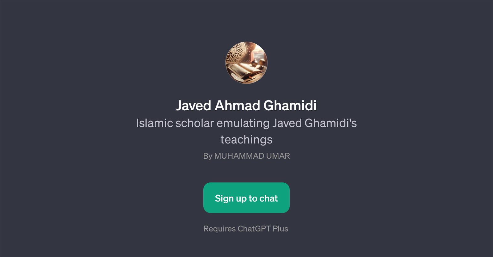 Javed Ahmad Ghamidi GPT website